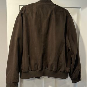 Jos A. Bank microsuede bomber jacket- excellent, like new condition